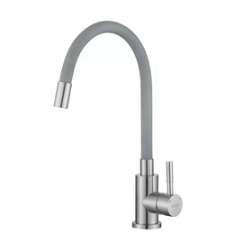 Смеситель для кухни Esko, Snake гибкий излив серый, K44 G - фото, отзывы, цена